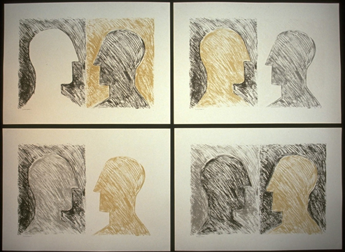 Heads - suite of 4