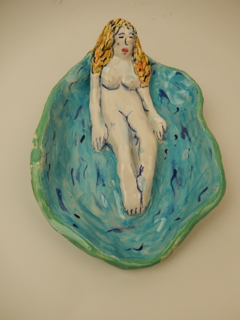 Woman in Water Plate