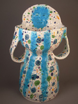 Woman Vessel with Stripes